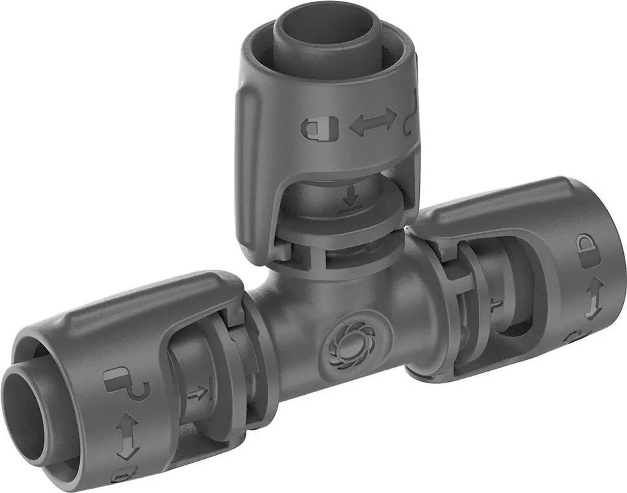 GARDENA 13 mm T-Stück mit Außengewinde – 5er-Pack, UV-beständig, frostsicher